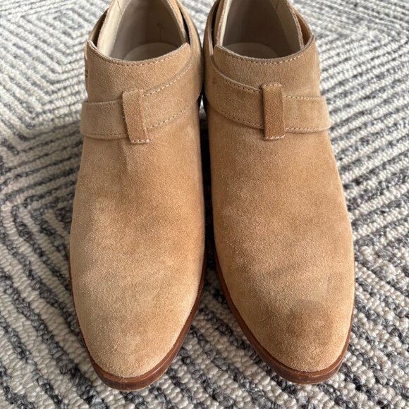 Rag & Bone Camel Suede Pointed Ankle Boots – Western Style, Size 36.5 EU - Picture 2 of 4